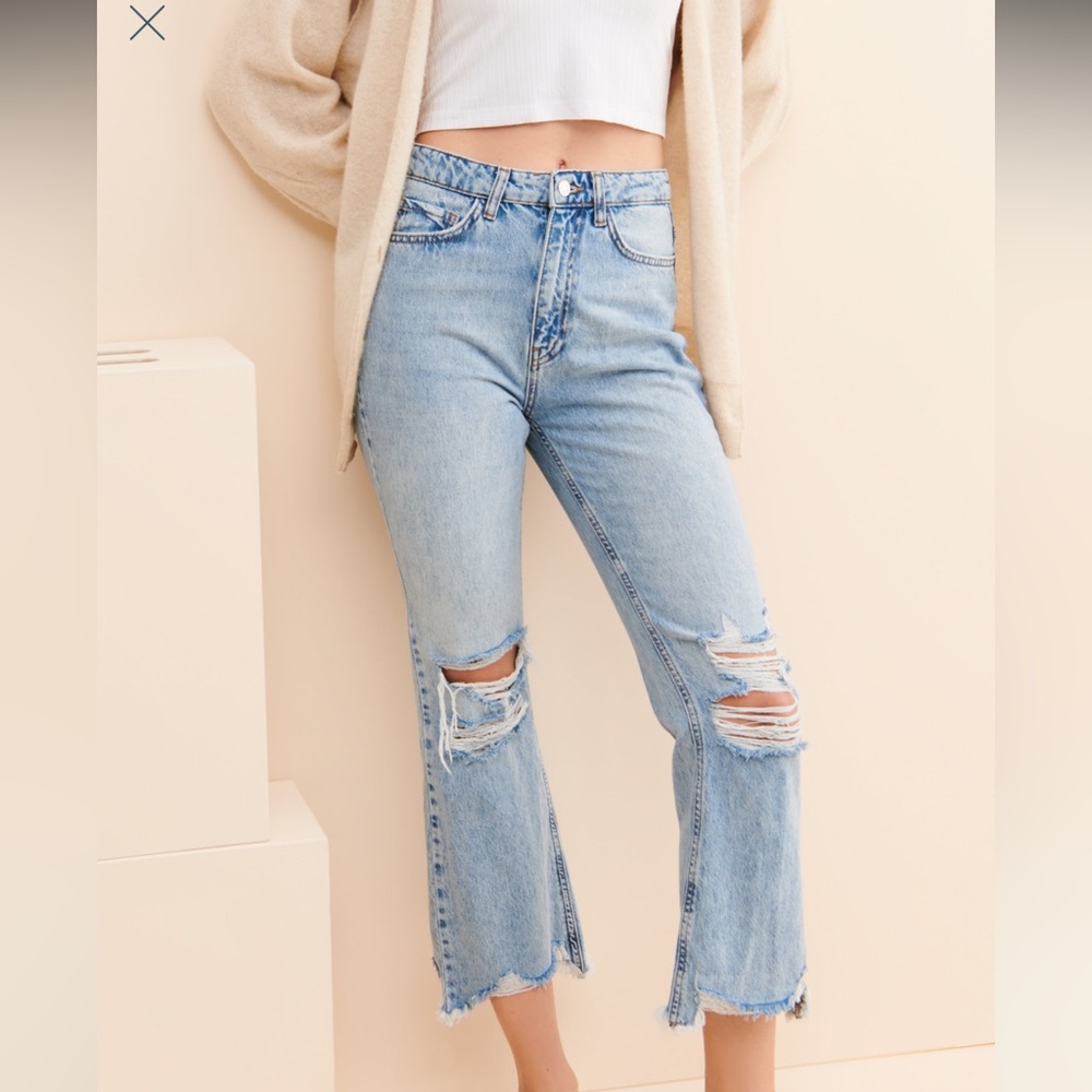Rare* BDG by Urban Outfitters Wilco Destroyed Crop Jean